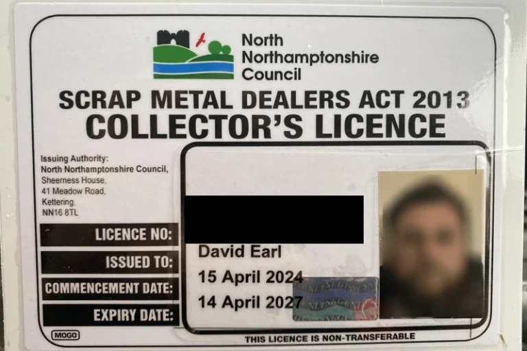 Scrap Metal Collection Northants